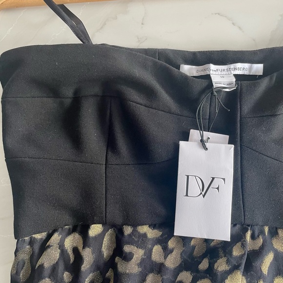 DVF Black and Gold Gown - Picture 10 of 14
